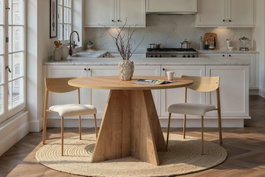 Hanah Home Mesa de Comedor Roble Zafiro